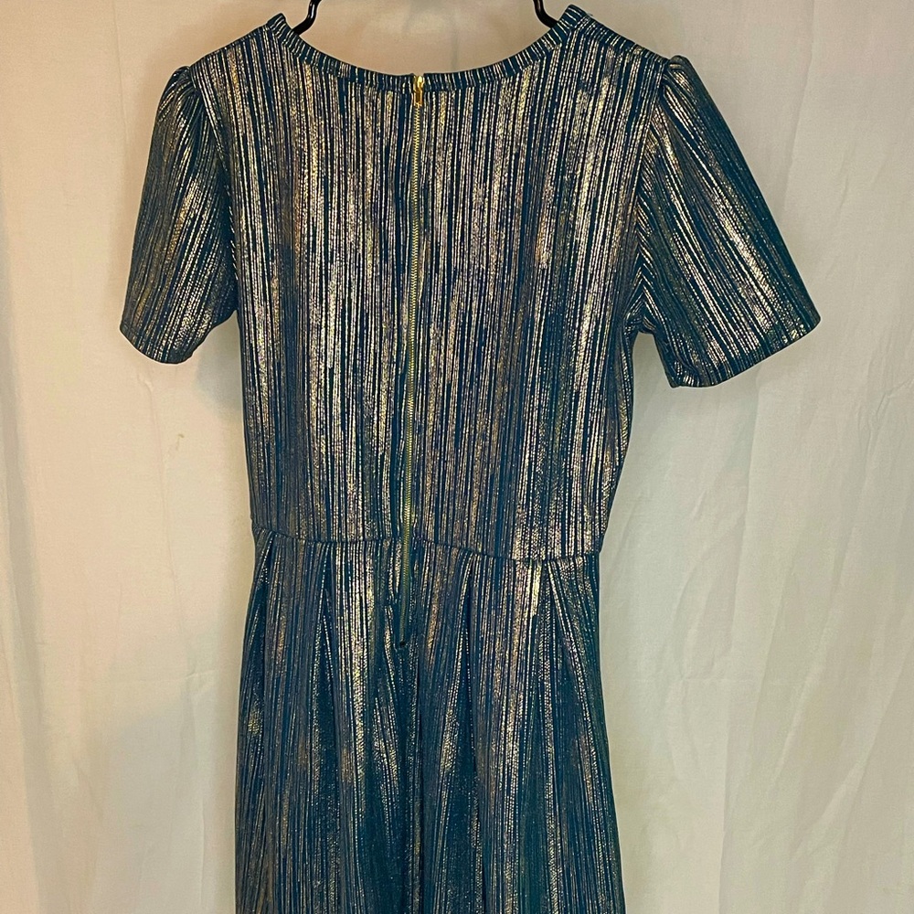 Lularoe Elegant Col. dark green/gold Amelia L